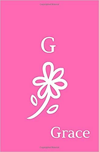 okumak G Grace: Personalized Journal To Write In For Girls, Women. Pink Small Notebook with Lined Pages
