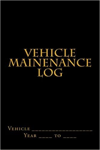 okumak Vehicle Mainenance Log: Black and Gold Cover (S M Car Journals)