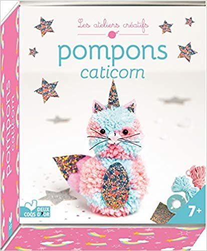okumak Pompons caticorn - mini-boîte avec accessoires (loisirs créatifs)