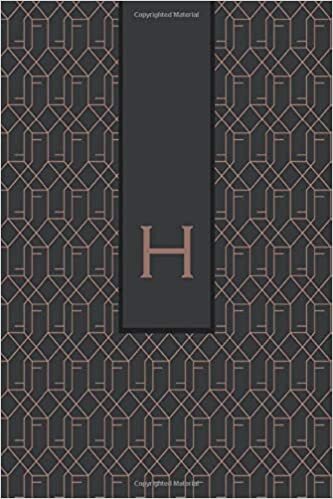 okumak H: Monogram Initial &quot;H&quot; for Man, Woman / Medium Size Notebook with Lined Interior, Page Number and Date Ideal for Taking Notes, Journal, Diary, Daily ... and Appointments (Brown Monograms, Band 8)