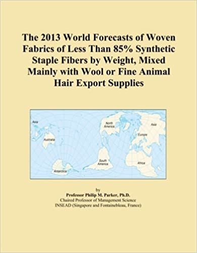 okumak The 2013 World Forecasts of Woven Fabrics of Less Than 85% Synthetic Staple Fibers by Weight, Mixed Mainly with Wool or Fine Animal Hair Export Supplies