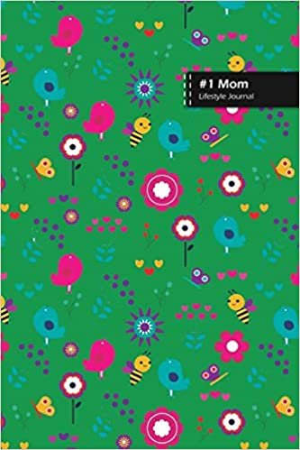 Number One Mom Lifestyle Journal, Blank Write-in Notebook, Dotted Lines, Wide Ruled, Size (A5) 6 x 9 In (Green)