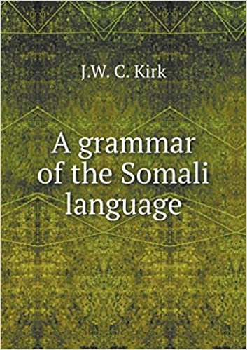 okumak A Grammar of the Somali Language