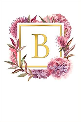 okumak B: Pretty Watercolor / Gold | Super Cute Monogram Initial Letter Notebook | Personalized Lined Journal / Diary | Perfect for Writing / Note Taking | ... Monogram Composition Notebook, Band 1)