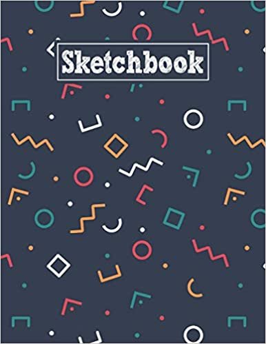 okumak Sketchbook: 8.5 x 11 Notebook for Creative Drawing and Sketching Activities with Unique Geometric Themed Cover Design