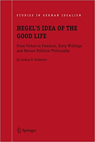 okumak Hegel&#39;s Idea of the Good Life: From Virtue to Freedom, Early Writings and Mature Political Philosophy (Studies in German Idealism, Band 7)