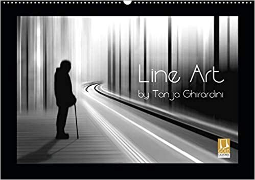 okumak Line Art - by Tanja Ghirardini (Wandkalender 2020 DIN A2 quer): Line Art - kunstvolle und elegante schwarz-weiß Fotografien die mit Linien und ... Dynamik zeigen. (Monatskalender, 14 Seiten )