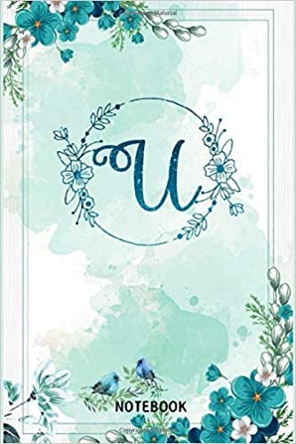 okumak U: Letter U Initial Alphabet Monogram Notebook Monogrammed confetti Writing Journal Diary Planner Gift For Kids Girls Women