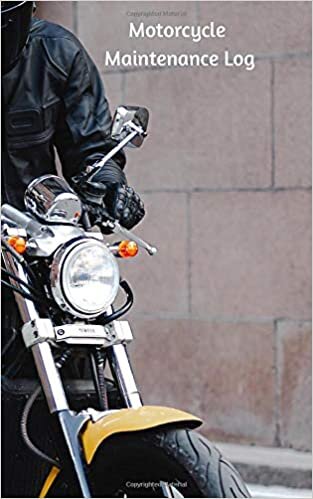 okumak Motorcycle Maintenance Log - 50 pages - B &amp; W interior - Glossy: Service and Repair Record Book For All Motorcycles 5&quot; x 8&quot; - Indian, Harley Davidson, Yamamha, Suzuki, Vespa - MM01