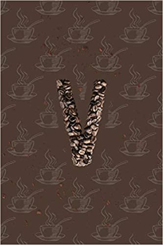 okumak V: Alphabet Monogram Notebook for Coffee Lovers - Beans (I Love Espresso)