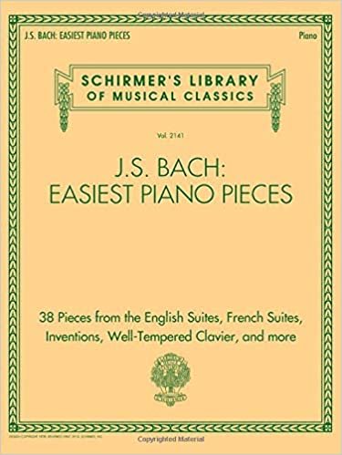 okumak J.S. Bach: Easiest Piano Pieces: Schirmer&#39;s Library of Musical Classics, Vol. 2141