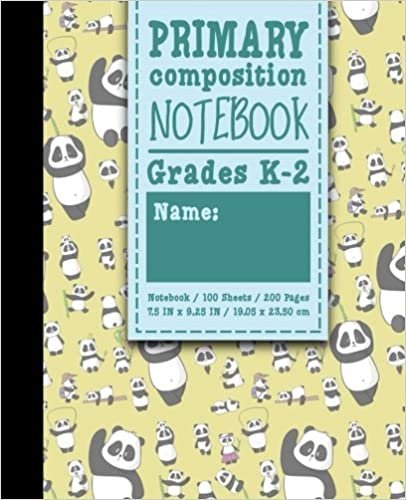 okumak Primary Composition Notebook: Grades K-2: Primary Composition, Primary Composition Kinder, 100 Sheets, 200 Pages, Cute Panda Cover: Volume 64 (Primary Composition Notebooks)