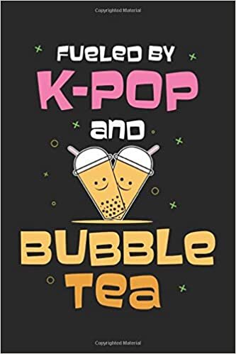 okumak Fueled By K-Pop And Bubble Tea: Notebook Dot Grid Notepad ToDo Exercise Book or Diary (15.24 x 22.86 cm) with 120 pages
