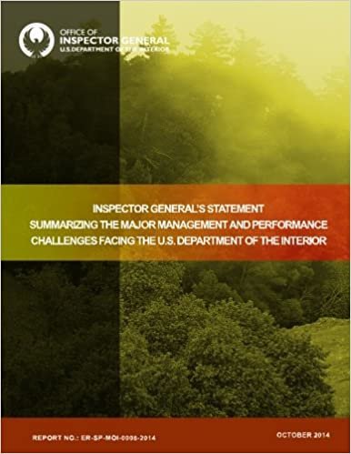okumak Inspector General&#39;s Statement Summarizing the Major Management and Performance Challenges Facing the U.S. Department of the Interior