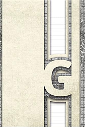 okumak Letter G: Personalized Design Notebook: 120 pages