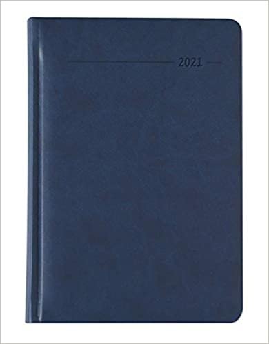 okumak Buchkalender Tucson blau 2021 - mit Registerschnitt - Büro-Kalender A5 - 1 Tag 1 Seite - 416 Seiten - Tucson-Einband - Alpha Edition