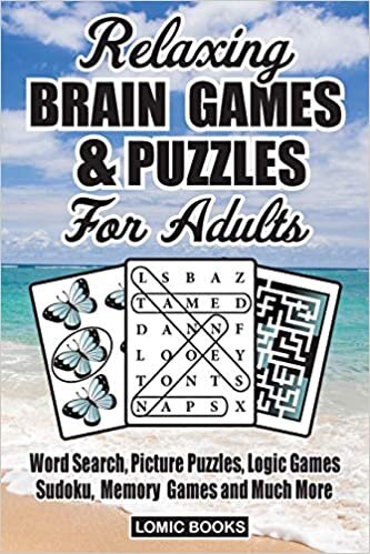okumak Relaxing Brain Games &amp; Puzzles For Adults: Word Search, Picture Puzzles, Logic Games, Sudoku, Memory Games and Much More