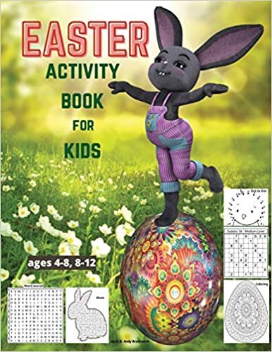 okumak EASTER Activity Book for kids ages 4-8, 8-12: A Fun Toddler Workbook Game For Learning, Easter Coloring, Dot to Dot, Mazes, Sudoku, Word Search and ... and boys, 8.5x11 inches, 82 engaging pages