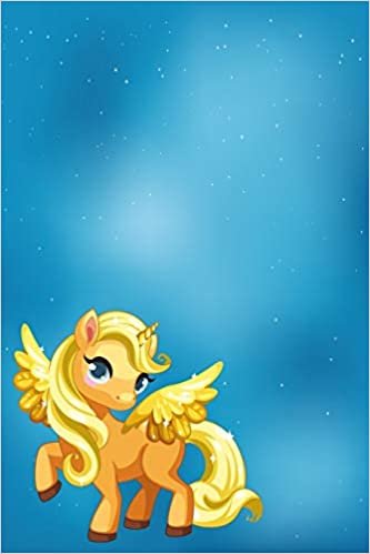 okumak Pegasus with stars notebook: Notebook graph paper 120 pages 6x9 perfect as math book, sketchbook, workbook and diary Angelically Pony with stars