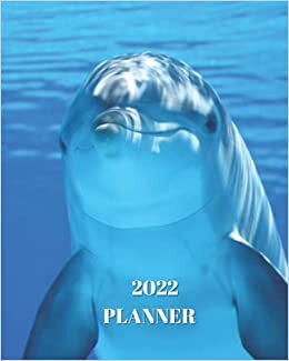 okumak 2021 Planner: Blue Dolphin - Monthly Calendar with U.S./UK/ Canadian/Christian/Jewish/Muslim Holidays– Calendar in Review/Notes 8 x 10 in.- Ocean Animal Marine Life