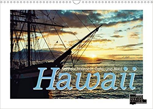 okumak Hawaii - Sehnsuchtsinseln Ohau und Maui (Wandkalender 2021 DIN A3 quer): Analoge Fotografie: Historie, Strandleben und Sonnenuntergänge (Monatskalender, 14 Seiten )