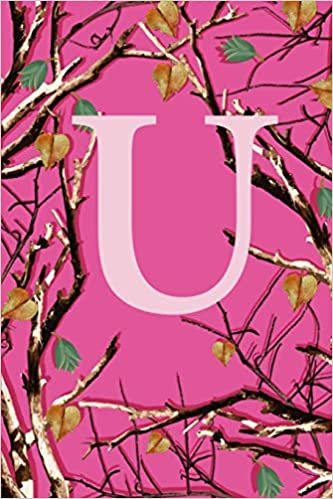 okumak U: Letter U Monogram Initials Girls Womens Pink Camo Camouflage Notebook &amp; Journal