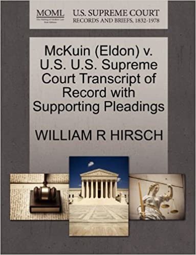 okumak McKuin (Eldon) v. U.S. U.S. Supreme Court Transcript of Record with Supporting Pleadings