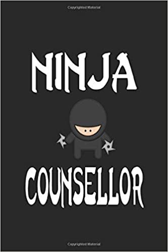 okumak Ninja COUNSELLOR: Ninja Journal 6x9 Inch Softcover Blank Lined Notebook With 120 Writable Pages