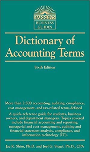 okumak Barron&#39;s Dictionary of Accounting Term