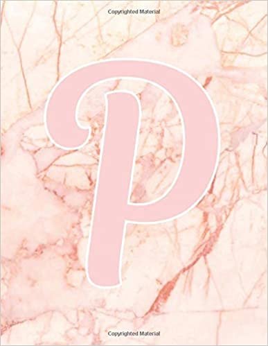 okumak Rose pink P Monogram Initial letter P Notebooks Journals gifts for kids, Girls and Women who like marbles, Writing &amp; Note Taking - 120 pages of ... Book, Composition notebook, Journal or Diary