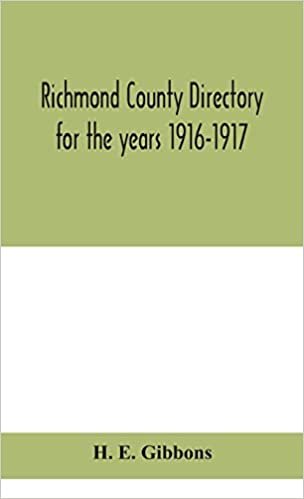 okumak Richmond County directory for the years 1916-1917