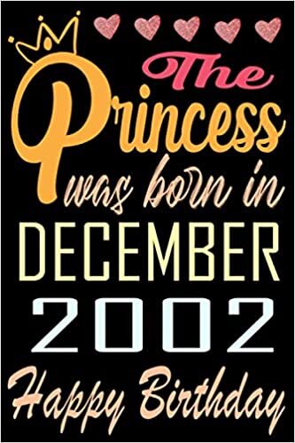okumak The princess was born in December 2002 happy birthday: Happy 18th Birthday, 18 Years Old Gift Ideas for Women, Daughter, mom, Amazing, funny gift idea... birthday notebook, Funny Card Alternative