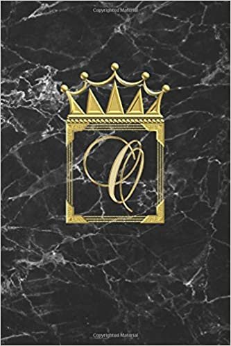 okumak O: Personalised Journal Notepad (Blank Lined) Diary / Letter Notebook / Initial Diary For Girls / O Monogram / Can Be Useful For Writing Notes Ideas ... And Gold Marble Design / Letter With Crown