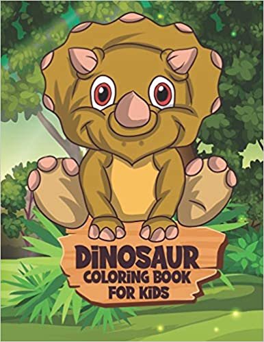 okumak Dinosaur Coloring Book Kids: T Rex Funny Cute Dinosaur Coloring Books for Kids