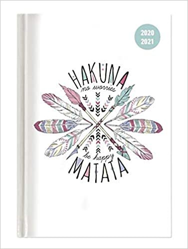 okumak Collegetimer Hakuna Matata 2020/2021 - Schüler-Kalender A6 (10x15 cm) - Day By Day - 352 Seiten - Terminplaner - Notizbuch - Alpha Edition (Collegetimer A6 Daily)