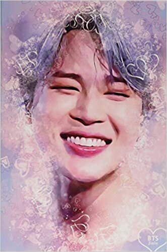 okumak BTS Jimin: Cute Heart Filled Smiling Face 100 Page 6 x 9&quot; Blank Lined Notebook Kpop Merch Journal Book for Army Fandom