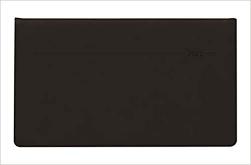 okumak Quertimer Touch schwarz 2021 - Taschenkalender 16x9,5 cm - seperates Adressheft - Weekly - 128 Seiten - Quer-Planer - Alpha Edition