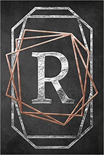 okumak Chalkboard Foiling Minimalist Letter Notebook - R: A personalized monogram notebook just for you!
