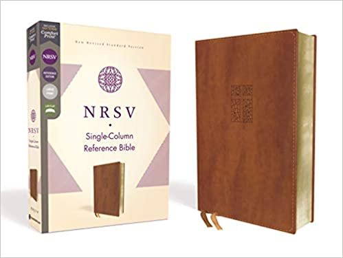 okumak NRSV, Single-Column Reference Bible, Leathersoft, Brown, Comfort Print