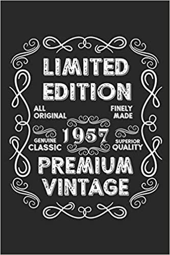 okumak Limited Edition Premium Vintage 1957: A Blank Lined Journal For Birthday Parties That Makes a Funny Birthday Gift For Men And Women