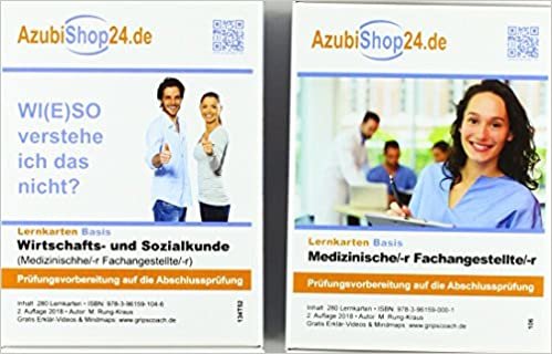 okumak AzubiShop24.de Kombi-Paket Lernkarten Medizinische/-r Fachangestellte/-r: Erfolgreiche Prüfungsvorbereitung auf die Abschlussprüfung