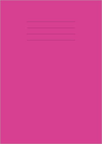 okumak Half Plain Half Lined Exercise Book A4: Top plain and Bottom 20mm Wide Line Ruled Exercise Book - 100 Pages School Notebook A4 - Half Blank Half Lined Paper for Children &amp; Kids - 90 gsm - Pink Cover