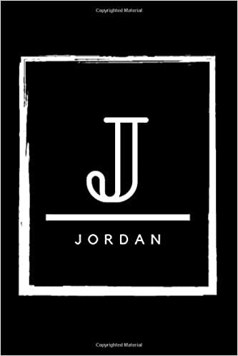 okumak J - Jordan: Monogram initial J for Jordan notebook | Birthday Journal Gift | Lined Notebook /Pretty Personalized Name Letter Journal Gift for ... Inches , 100 Pages , Soft Cover, Matte Finish
