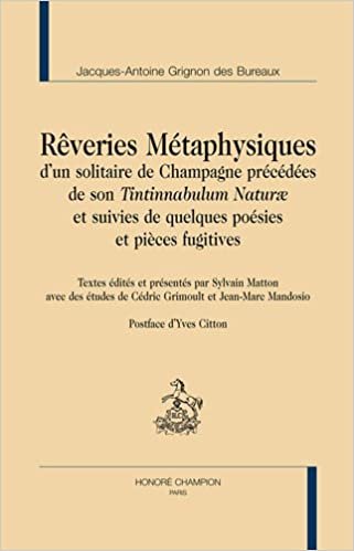 okumak Rêveries métaphysiques d&#39;un solitaire de Champagne (LPLC 54)