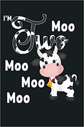 okumak I M Two Moo Moo Age 2 Cow Farm Theme Birthday Gift Toddler: Notebook Planner - 6x9 inch Daily Planner Journal, To Do List Notebook, Daily Organizer, 114 Pages