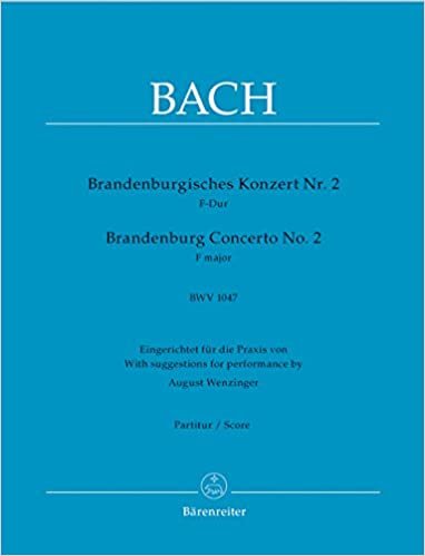 okumak Brandenburgisches Konzert Nr. 2 F-Dur BWV 1047. Partitur