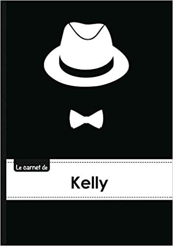 okumak Le carnet de Kelly - Lignes, 96p, A5 - Chapeau et N ud papillon (Adulte)