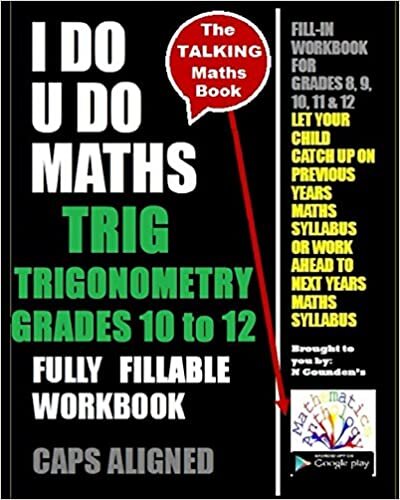 okumak TRIGONOMETRY Grades 10 to 12 - I DO U DO MATHS: &quot;The Talking Maths Book&quot; - with Talking Tutor inside