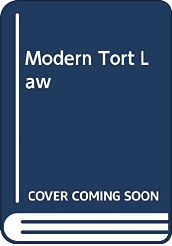 Modern Tort Law