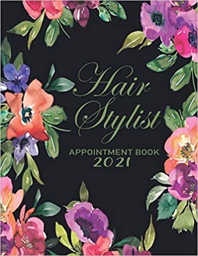 okumak Hairstylist Appointment Book 2021: Hairdresser Appointment Log Book With A - Z Alphabetical Tabs | Client Tracking Book For Hairstylist With 2021 Calendar ( Salon Appointment Book )
